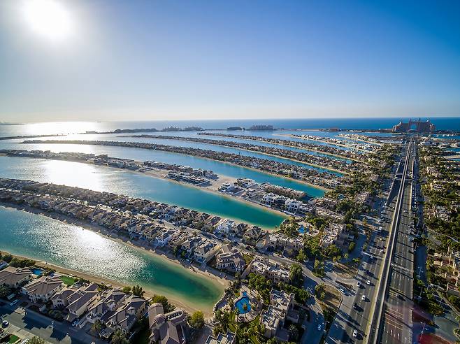 야자수 모양의 인공섬 팜 주메이라.사진제공|VisitDubai