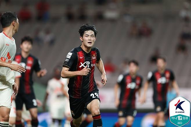 FC서울에서 뛰던 강성진. /사진=한국프로축구연맹 제공