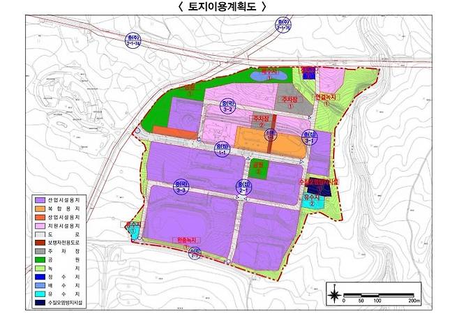 하원테크노캠퍼스 토지이용계획도 / 사진=제주도 누리집