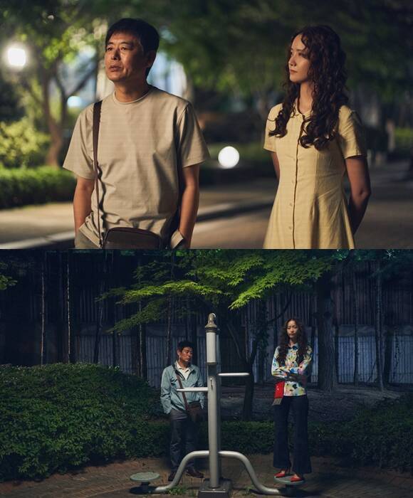 '악마가 이사왔다' 성동일(왼쪽)과 임윤아의 스틸컷이 공개됐다. /CJ ENM