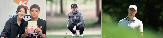 1 2025 KBO 신인 드래프트에서 1차 지명으로 기아타이거즈에 입단한 김태형(왼쪽) 선수와 김미선 박사가 사진을 찍고 있다. /김미선 2 그린 공략 고심하는 박현경. /KLPGA 3 로리 맥길로이가 2025년 6월 19일 코네티컷주 크롬웰의 TPC 리버 하이랜즈에서 열린 2025 트래블러스 챔피언십 1라운드 중 3번 그린에서 걸으며 생각에 잠겨 있다. /AFP연합