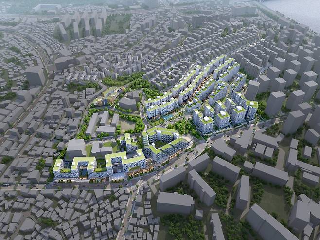 한남2구역 재개발 조감도. 용산구청 제공