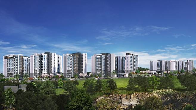 위파크 제주 1단지 투시도. /사진제공=호반건설