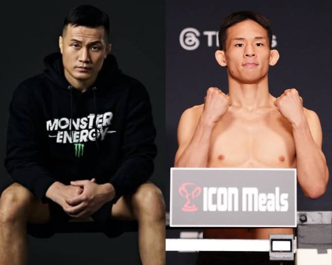 '코리안 좀비' 정찬성(사진 왼쪽)과 박현성. 정찬성 SNS 캡처·UFC 제공