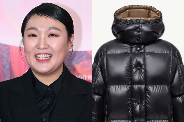 개그우먼 이수지, 몽클레르 패딩. 김규빈 기자, 몽클레르 공식 홈페이지