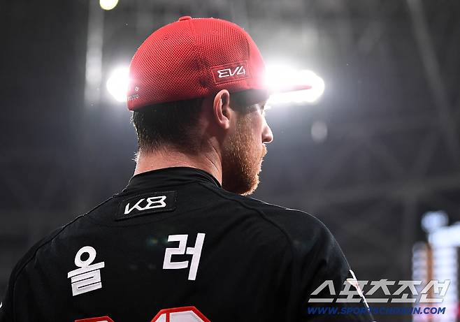 25일 서울 고척스카이돔에서 열린 KIA-키움전. 선발투수 올러가 투구를 준비하고 있다. 고척=정재근 기자 cjg@sportschosun.com/2025.6.25/