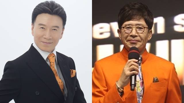 가수 강진(왼쪽)과 이부영(오른쪽)의 대중적 인지도는 '하늘 땅' 만큼이나 인기의 높낮이가 다르다. 인기의 차이는 크지만 수 십년 호형호제해온 음악적 교감과 '형님 아우'의 인간적 친밀도는 더 끈끈하다. /ETN
