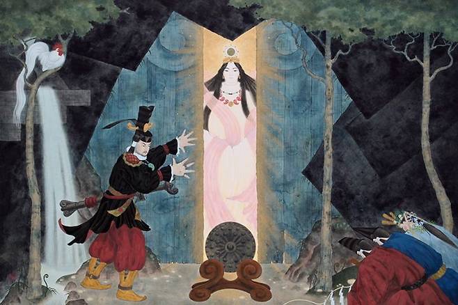 갇혀있다 나오는 아마테라스. 이세야마코타이진구.