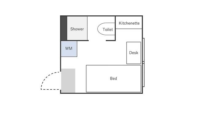일본 도쿄의 마이크로 아파트