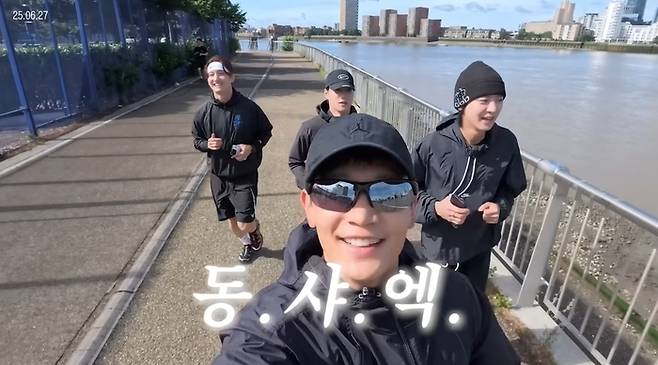 샤이니 민호의 ‘런던런’. 사진|유튜브 채널 ‘최민호 MINHO’ 영상 캡처