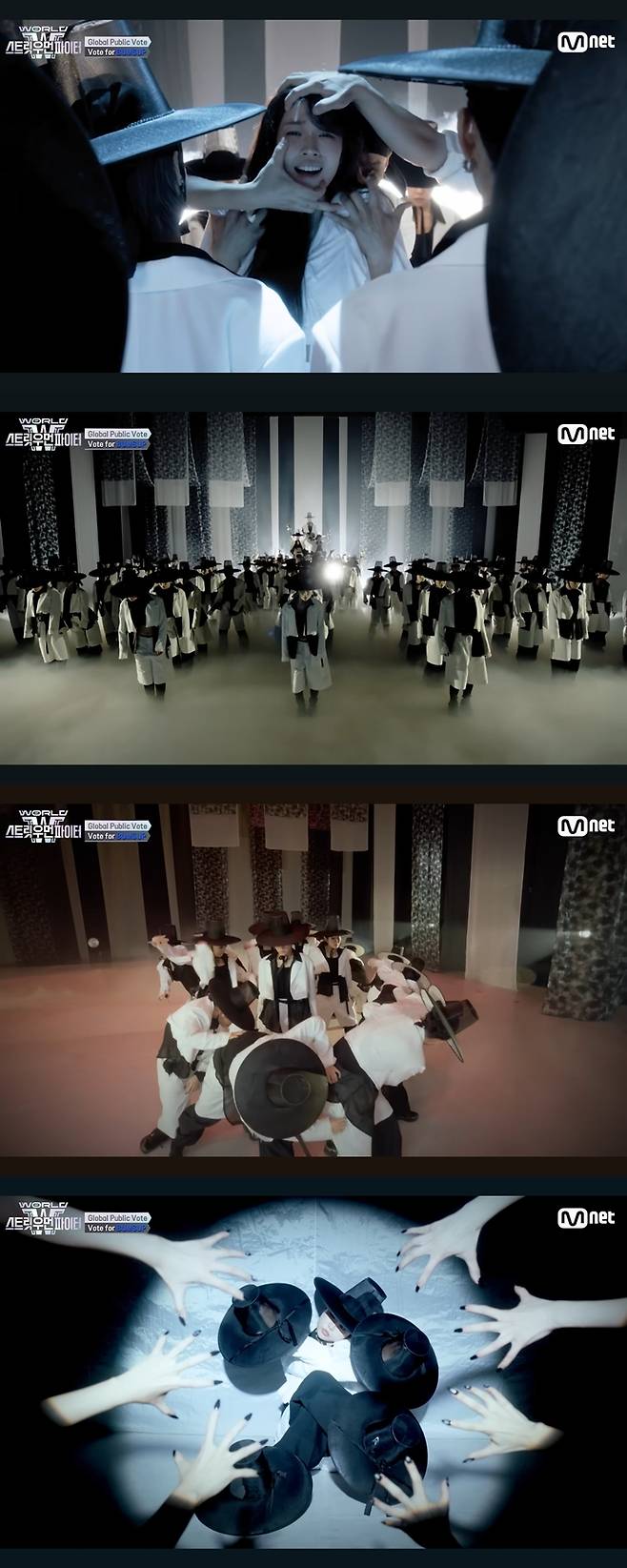 '스월파' 방송 중 가장 높은 화제성을 불러일으킨 범접의 메가 크루 미션 '몽경'. '스월파' 캡처