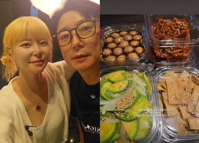 박지연(왼쪽)과 이수근 /사진=박지연