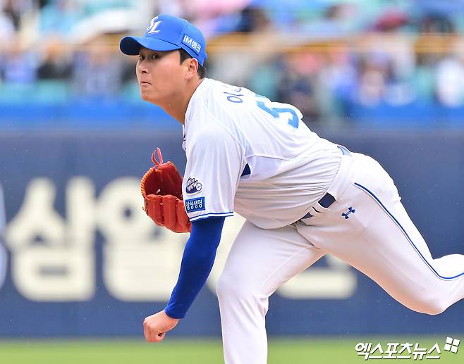 삼성 라이온즈 좌완 선발투수 이승현이 올해 정규시즌 경기에 등판해 투구하고 있다. 엑스포츠뉴스 DB