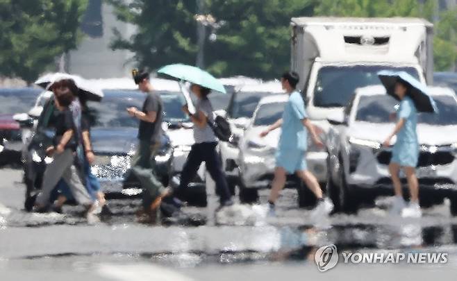 폭염 속 울산 도심 [연합뉴스 자료사진]