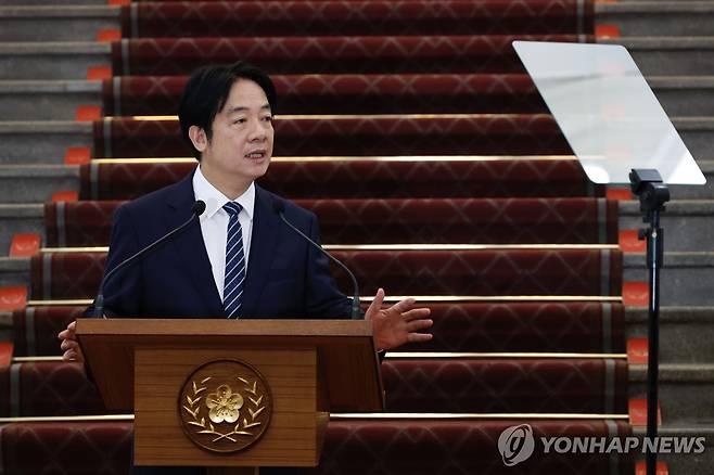 라이칭더 대만 총통 [EPA=연합뉴스 자료사진. 재판매 및 DB 금지]