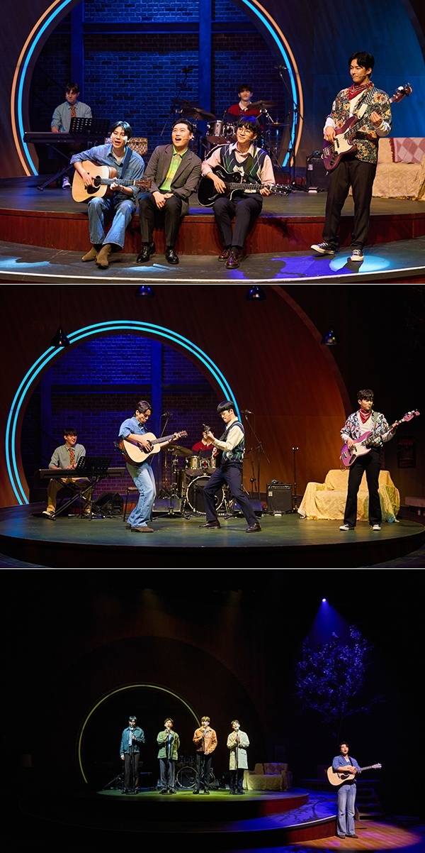 뮤지컬 ‘다시, 동물원’은 포크 밴드 동물원의 주옥같은 명곡들이 극 전반에 흐르며 관객들에게 행복, 추억을 전하고 있다. 사진 | 하트앤마인드㈜