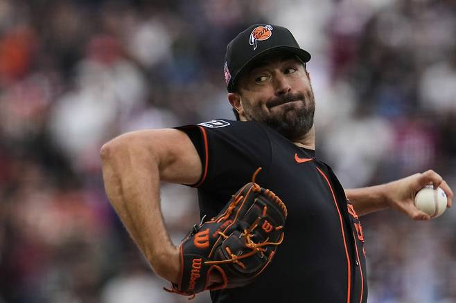 샌프란시스코 선발 로비 레이. AP연합뉴스