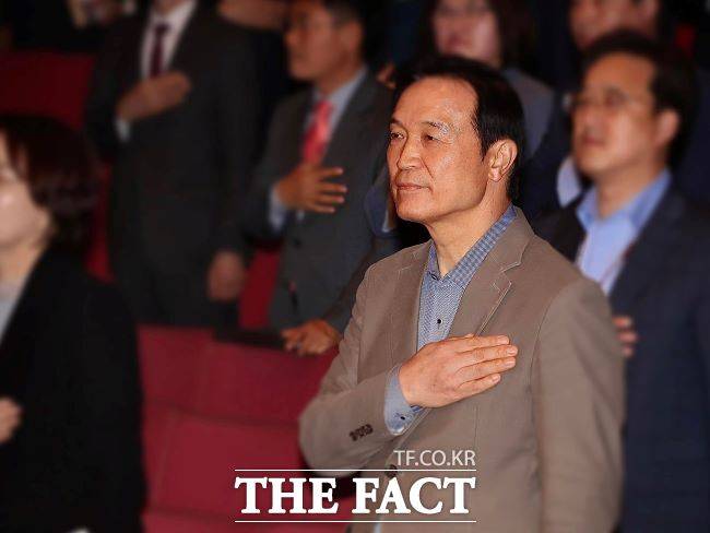 임태희 경기교육감이 도교육청 행사에 참석하고 있다. /페이스북 갈무리