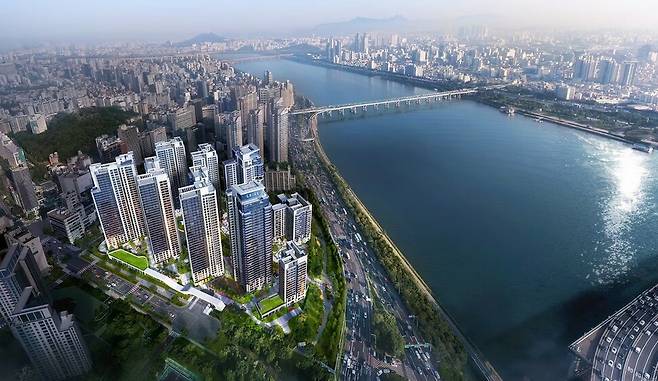 청담 르엘 조감도. 롯데건설