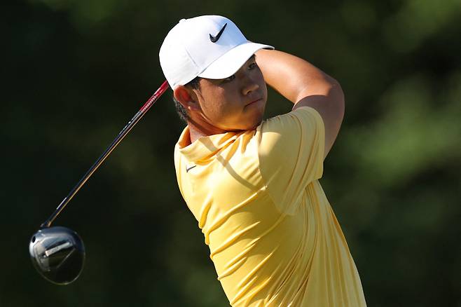 <yonhap photo-5539="">김주형.&nbsp; &nbsp;게티이미지/AFP=연합뉴스&nbsp;</yonhap>