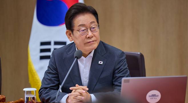 이재명 대통령이 22일 제32회 국무회의를 주재하고 있다. 사진=대통령실