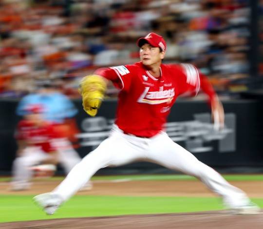 김광현 '위기 탈출을 위해'. 사진[연합뉴스]