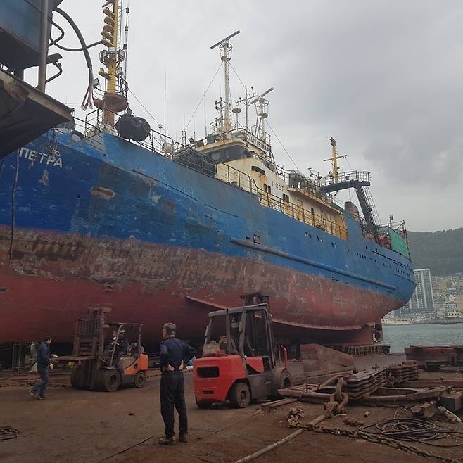 부산 영도 수리조선소 [박동환 기자]