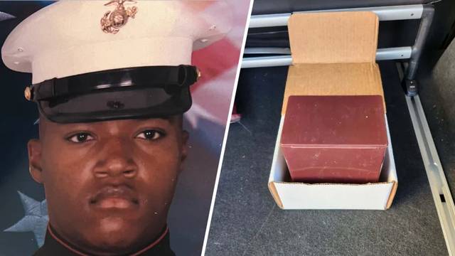 지난 2023년 11월 사망한 티모시 갤링턴(왼쪽)과 그의 뇌가 들어있었다는 상자. NBC 10 캡처