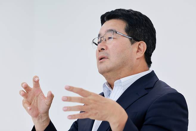 연합뉴스와 인터뷰하는 송형종 서울문화재단 대표이사 (서울=연합뉴스) 신현우 기자 = 송형종 서울문화재단 대표이사가 지난 25일 서울 성북구 서울연극창작센터에서 연합뉴스와 인터뷰하고 있다. 2025.7.27 nowwego@yna.co.kr