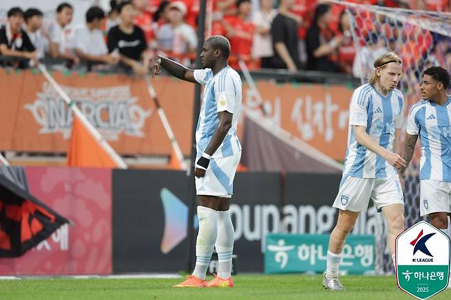 울산 말컹의 골 세리머니 [한국프로축구연맹 제공. 재판매 및 DB 금지]