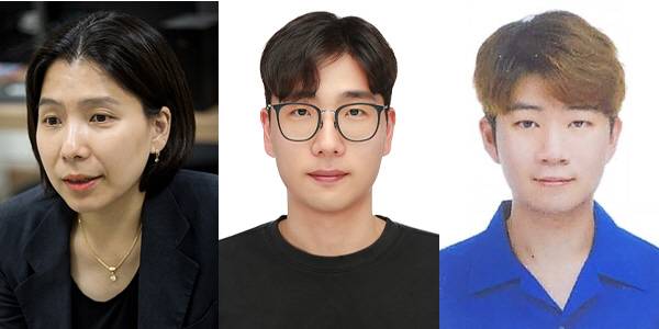 포스텍 화학과 박문정 교수(왼쪽), 민재민 박사, 통합과정생 이호준 씨 연구팀