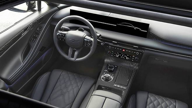 제네시스 G80 블랙 실내