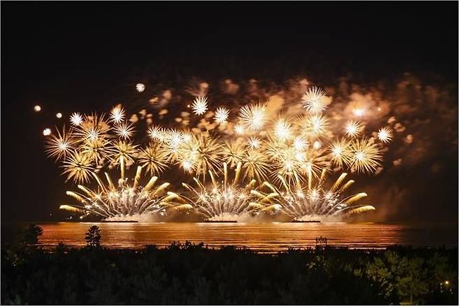 부산바다축제 불꽃놀이.