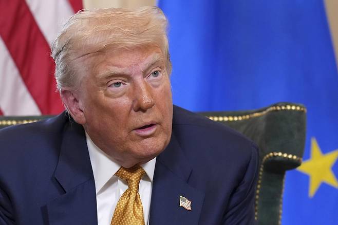 도널드 트럼프 미국 대통령. AP 뉴시스