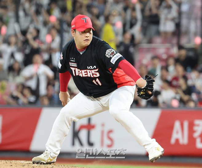 최근 극심한 부진에 시달리고 있는 오른손 불펜 조상우. IS 포토