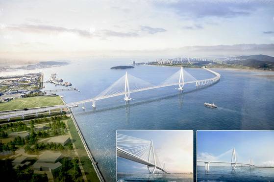 2025년 개통예정인 제3연륙교 조감도. 사진 인천시