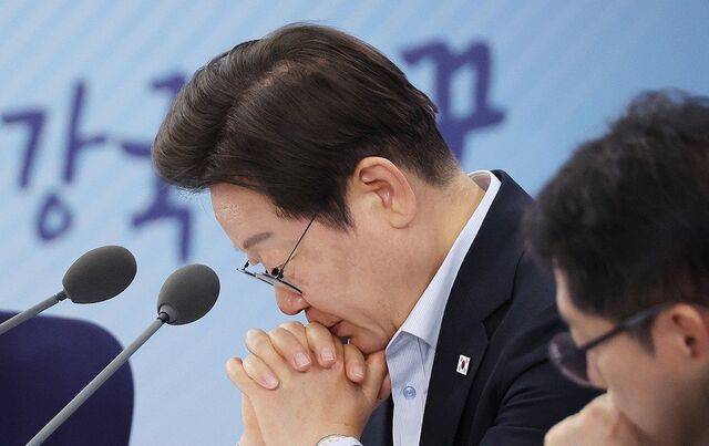 발언 듣는 이재명 대통령. 연합뉴스