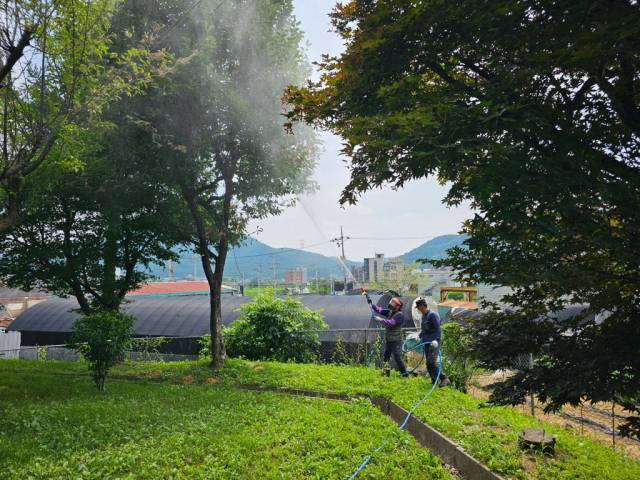 병해충 방제. 사진 제공 = 용인시