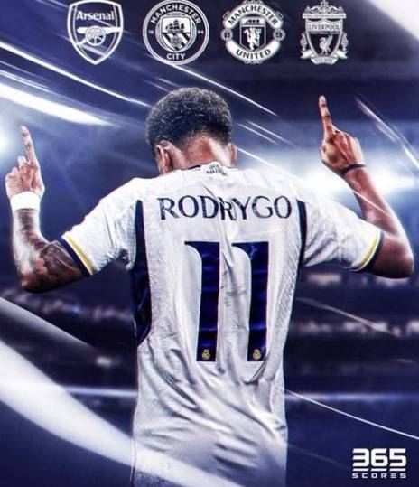 호드리구 영입에 관심이 있다고 알려진 구단. 365SCORES