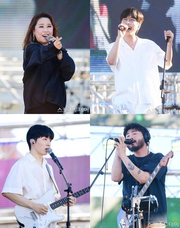 밴드 아프리카, 소란, 적재, 카더가든 / 사진=권광일, 팽현준 기자