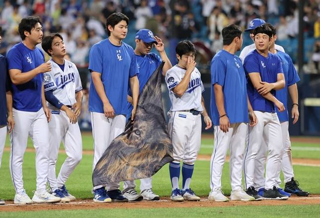 삼성 라이온즈 선수들. /사진=삼성 라이온즈 제공