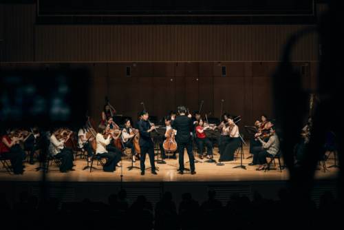 ◇지난 25일 평창 알펜시아 콘서트홀서 열린 평창페스티벌스트링즈의 콘서트 ‘고대의 찬가, 현대의 리듬’. 사진=평창대관령음악제 제공