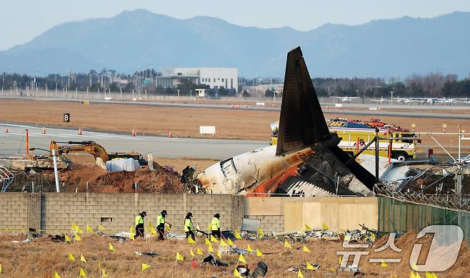 제주항공  참사 현장 모습. 뉴스1 ⓒ News1 오대일 기자