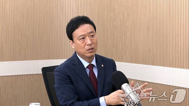 정성국 국민의힘 의원이 29일 뉴스1TV '팩트앤뷰'에 출연해 질문에 답하고 있다.