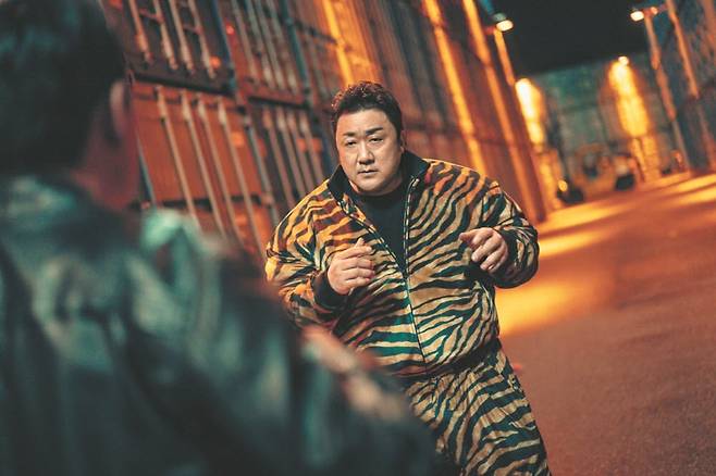 Actor Ma Dong-seok stars as Tae-san, the tiger-symbol leader, in the upcoming TV series "Twelve," premiering next month. /STUDIO X+U