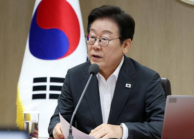이재명 대통령이 29일 서울 용산 대통령실 청사에서 열린 국무회의에서 발언하고 있다. 2025.7.29. 대통령실사진기자단