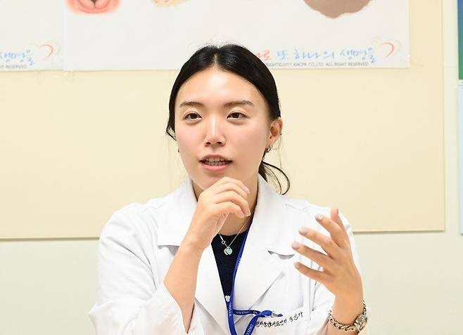 한양대병원 생명사랑위기대응센터 소속 정선아 사회복지사 /사진=연합뉴스