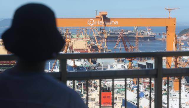 한화오션 거제사업장 전경. 거제=연합뉴스