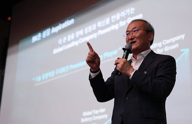 이석희 SK온 대표이사 사장 카이스트 특강 사진=한경DB