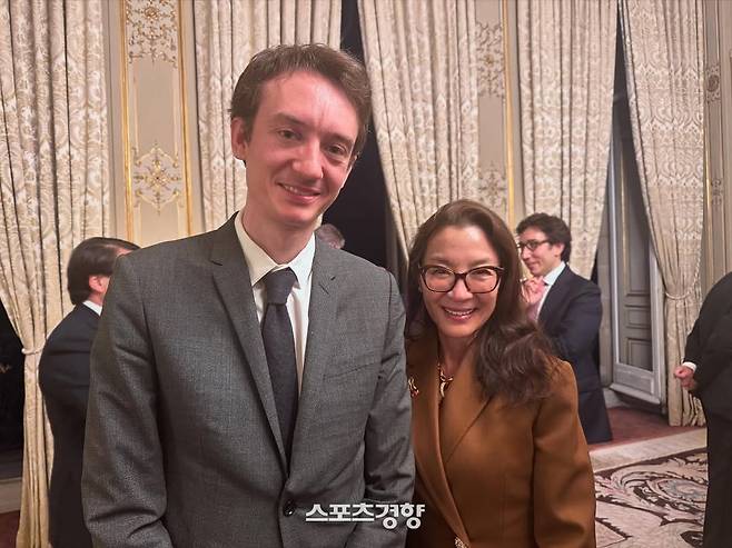 프레데릭 아르노(왼쪽)과 양자경의 모습. 양자경 인스타그램 계정